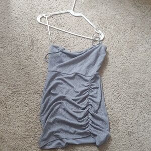 Chic Gray Ruched Women's Camisole